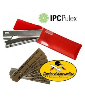 Rascador Portacuchilla Limpiacristales en Estuche con 10 Cuchillas