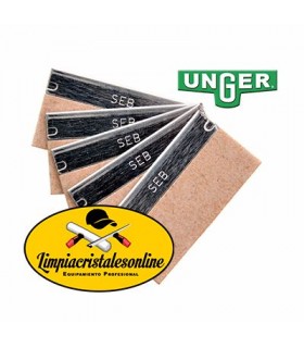 Caja de Cuchillas Limpiacristales Unger 4 cm