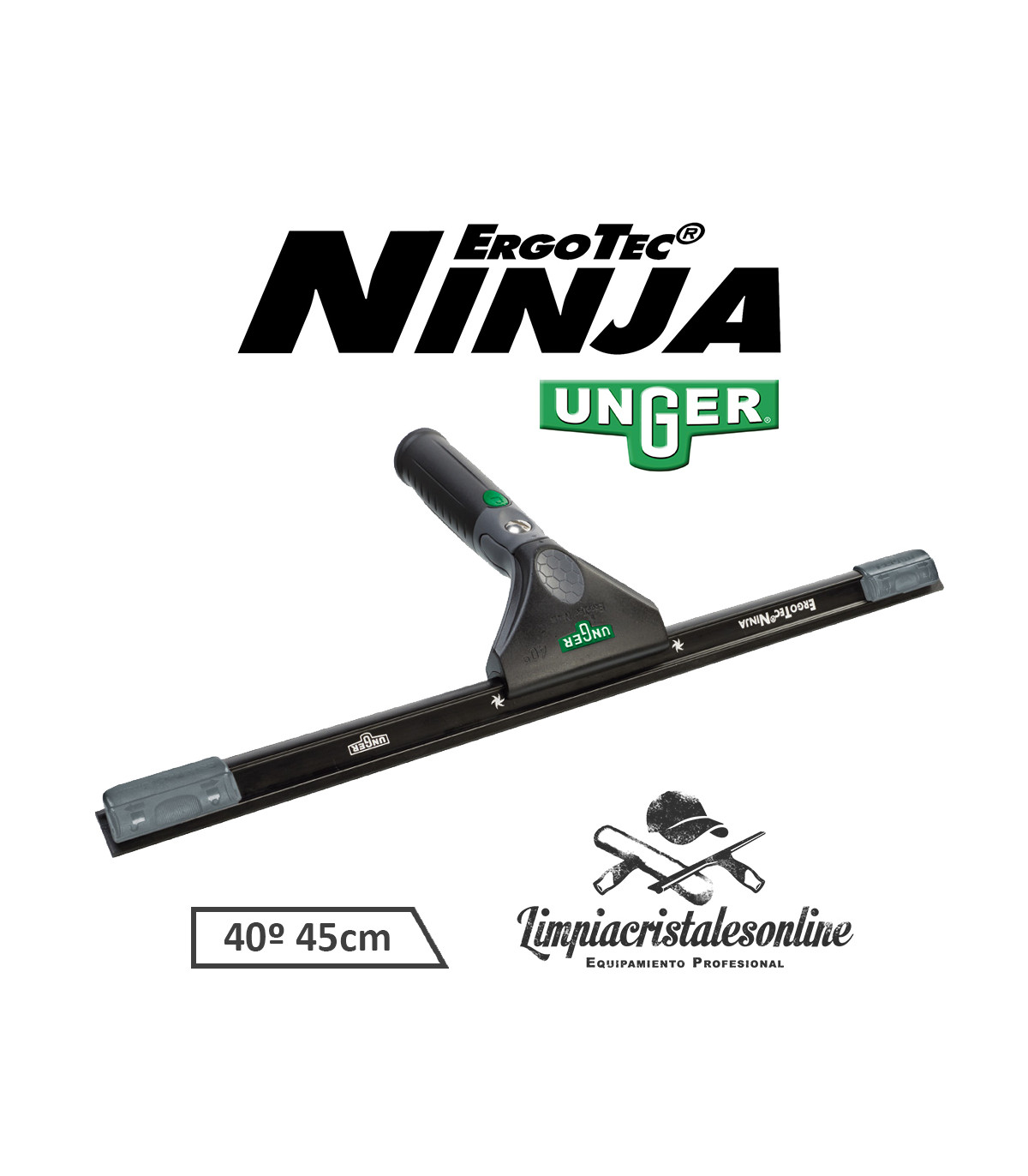 ▷ Rasqueta UNGER ErgoTec Ninja · 40º/45cm