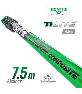 Pértiga Unger nLITE Carbon Composite 6m cierres